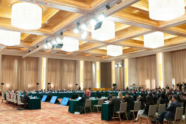 A view of the room during the opening session