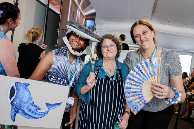 Yasmeen Tel Wala, Amy Fraenkel and Dagmar Zikova, CMS - Ocean Day -27oct24-photo