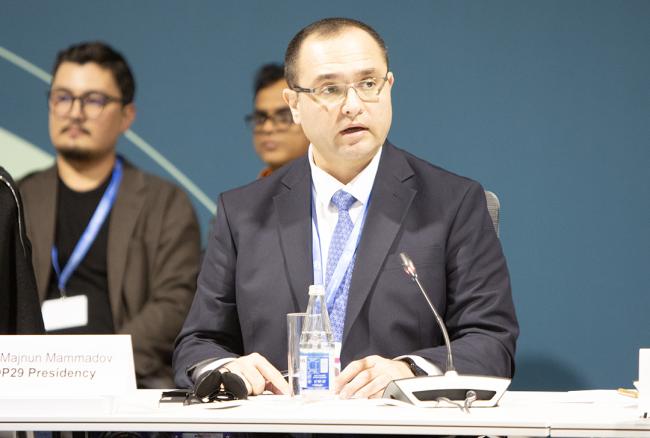 1 Majnun Mammadov, Minister of Agriculture of the Republic of Azerbaijan, COP29 Presidency TBC - Climate Finance Work for Farmers - 19Nov 2024