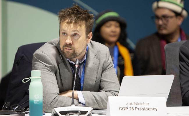 Zak Bleicher, COP28 Presidency - Climate Finance Work for Farmers - 19Nov 2024