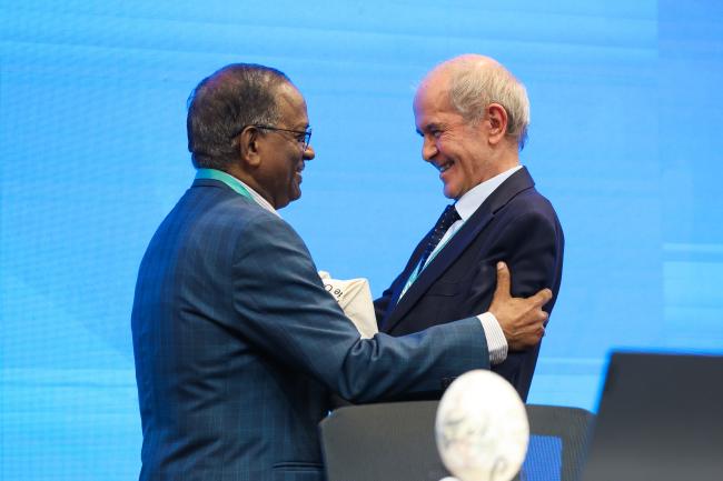 Chirra Achalender Reddy, India, with Neil Pratt, CBD Secretariat