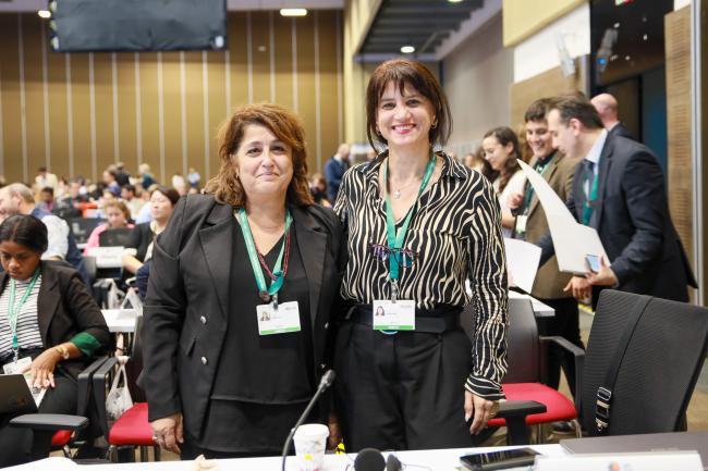 Hafida Lameche, Algeria, and Edit Vardhami, Albania