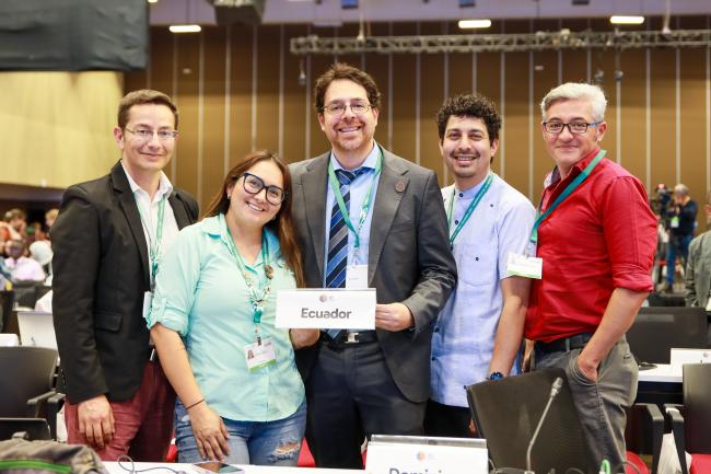 Ecuador's delegation