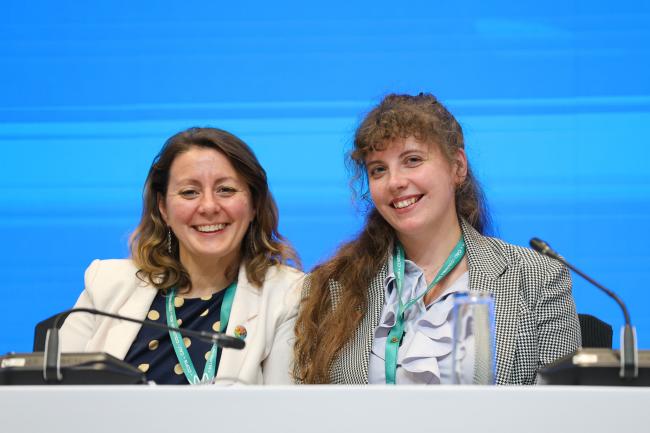 Charlotte Germain-Aubrey and Kirsty Bryant, CBD Secretariat