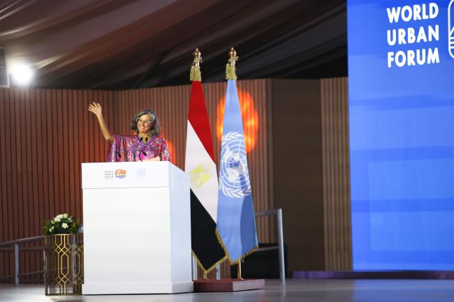 Anacláudia Rossbach, Executive Director, UN-Habitat during the opening ceremony