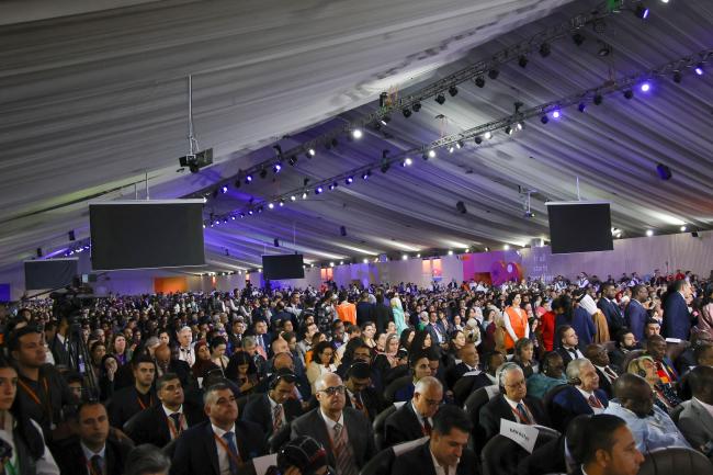 View of the room during the Opening Ceremony