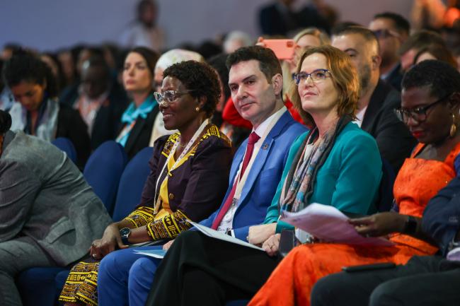 Elizabeth Maruma Mrema, Deputy Executive Director, UNEP, Jader Barbalho Filho, Minister of Cities, Brazil, and  Salina Grenet-Catalano, Ministry of Foreign Affairs, France 