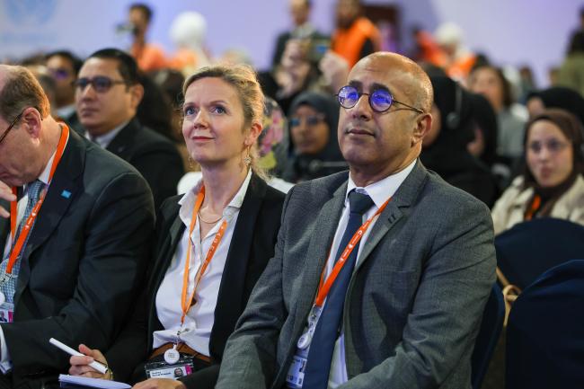  Audrey Guiral-Naepels, Urban and Housing Director, French Development Agency, and  Sameh Naguib Wahba, World Bank 