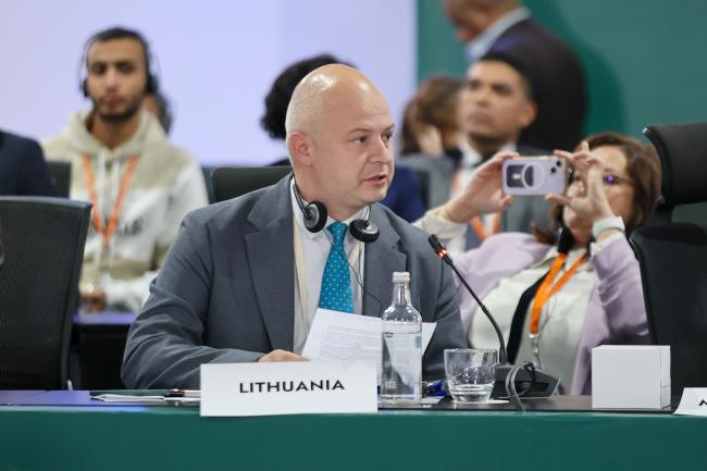 Simonas Gentvilas, Minister of Environment, Lithuania 