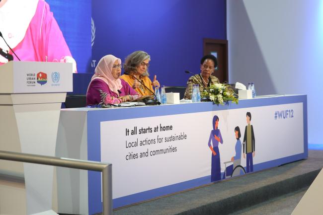 View of the panel