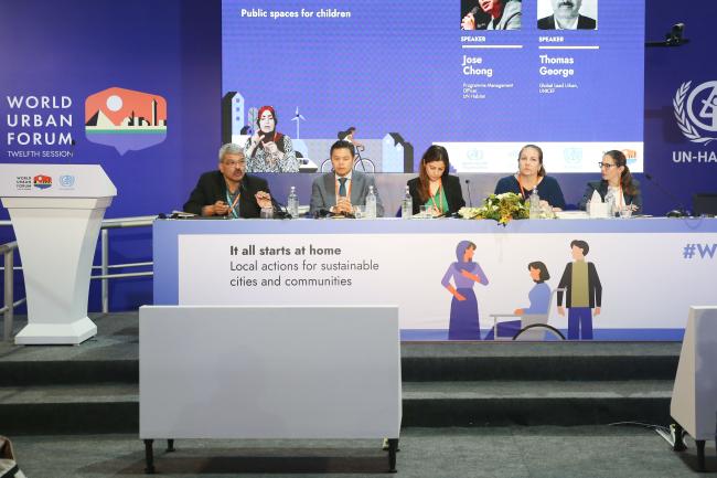 View of the panel 