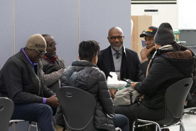 Delegates consult informally
