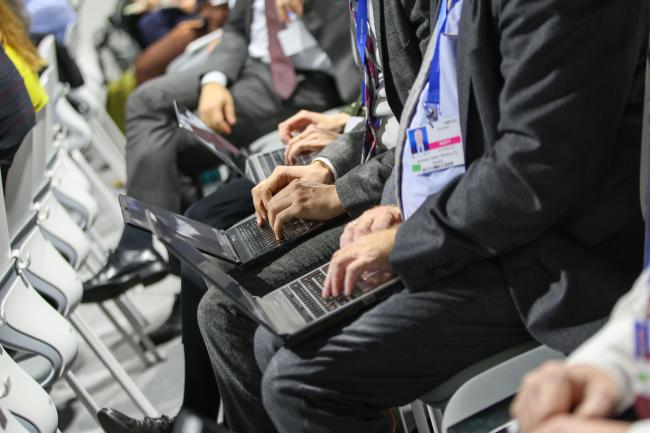 Participants taking notes during the event 