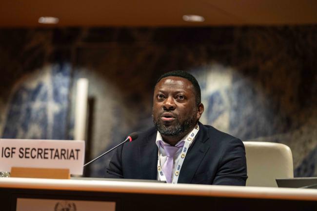 Jonathan Hamisi, Senior Policy Advisor, IGF Secretariat - IGF_AGM_20Nov2024-photo