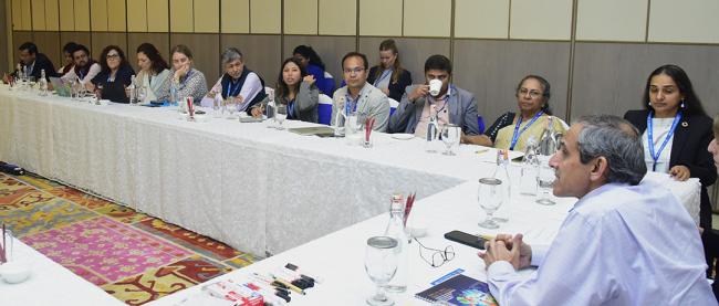 Participants suring the Working Group on Applying the Transformation Framework to National Action Plans and VNRs - GSDR - 7 Nov 2024