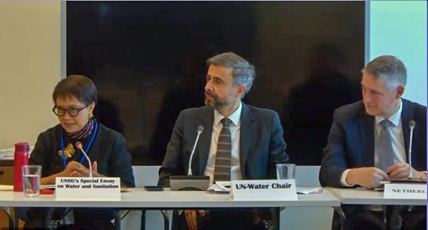 Retno Marsudi, Alvaro Lario, and Niels Vlaanderen