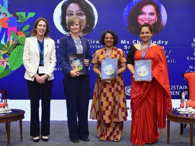 Speakers of the Closing Panel on the Application of Integrated Policymaking at all Levels - GSDR - 7 Nov 2024.