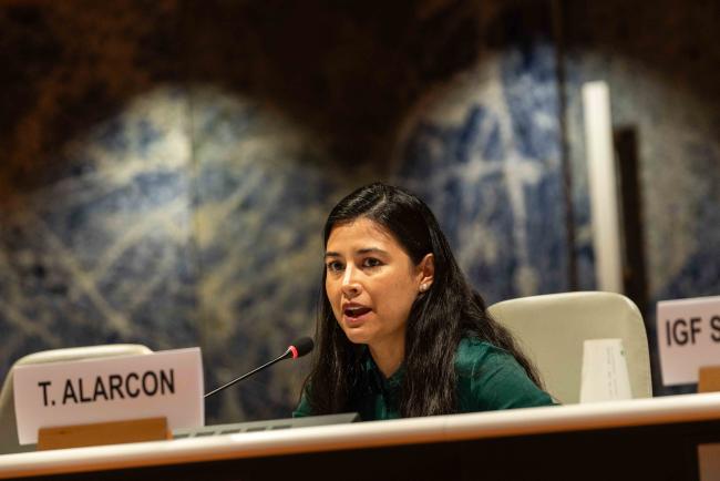 Tatiana Alarcon, Programme and Advocacy Manager, Mining Shared Value, Engineers Without Borders Canada - IGF_AGM_19Nov2024-photo