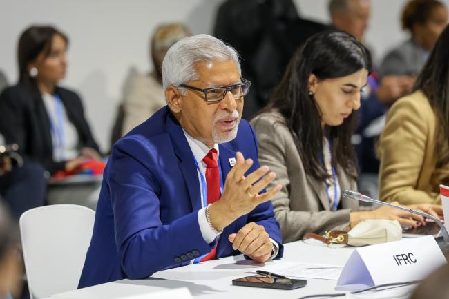 International Federation of Red Cross and Red Crescent Societies Secretary General Jagan Chapagain