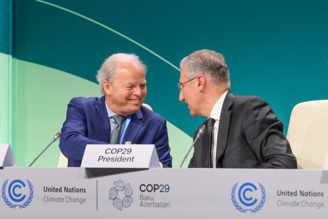 Axel van Trotsenburg, World Bank, and COP 29 President Mukhtar Babayev