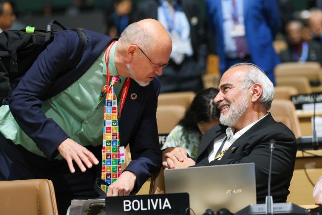 Jean-Pascal van Ypersele, Belgium, and Diego Pacheco, Bolivia