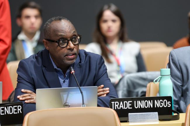 Eric Manzi, International Trade Union Confederation