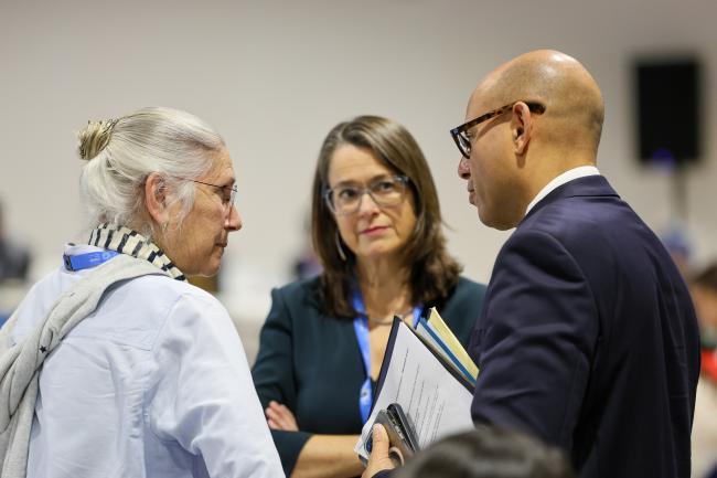Susan Biniaz, US, and UNFCCC Executive Secretary Simon Stiell