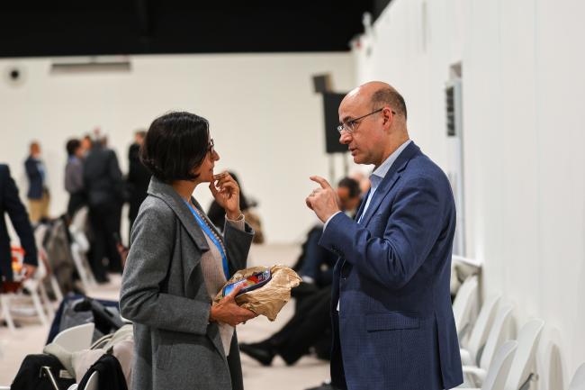 Susana Muhamad, Minister of Environment and Sustainable Development, Colombia, and Julio Cordano, Chile