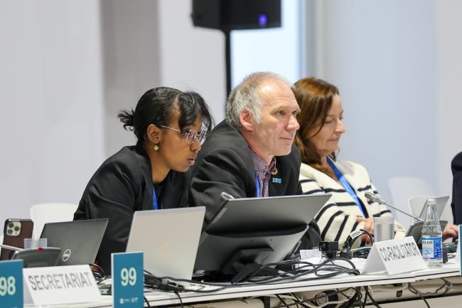 Co-Facilitators Lina Yassin, Sudan, and Geert Fremout, Belgium