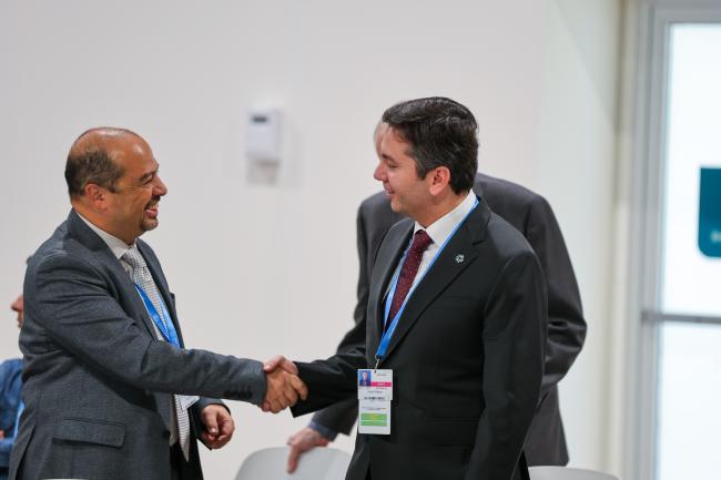 Yunus Arikan, ICLEI – Local Governments for Sustainability, and Yalchin Rafiyev, COP 29 Presidency