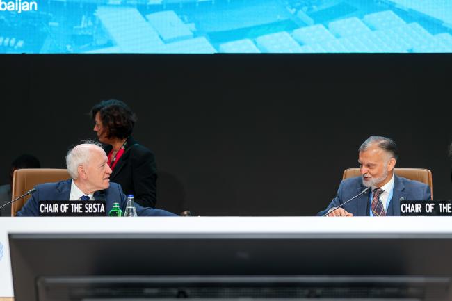 SBSTA Chair Harry Vreuls, the Netherlands, and SBI Chair Nabeel Munir, Pakistan