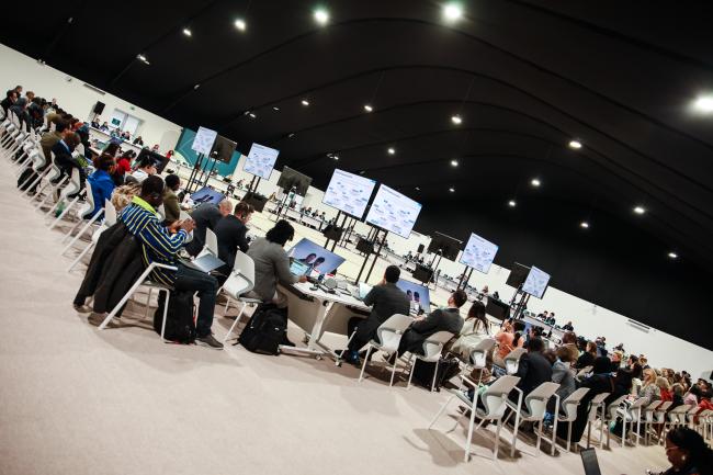 View of the room during an in-session workshop on non-market approaches