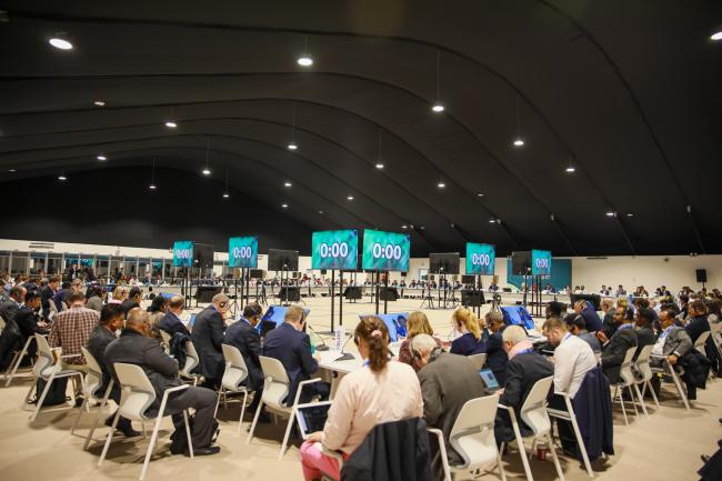 View of the room during the high-level ministerial dialogue on climate finance