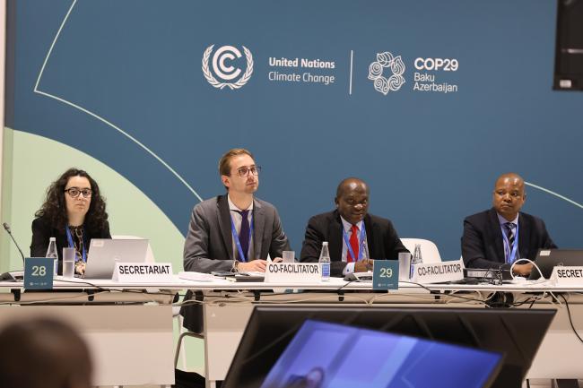 View of the dais during informal consultations on matters relating to the least developed countries