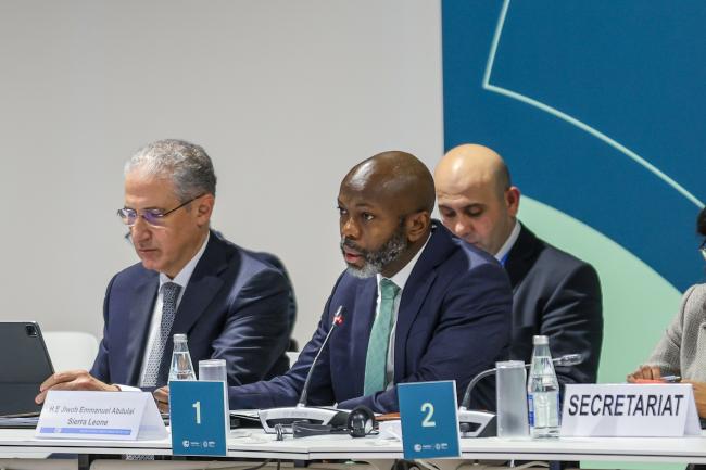 Jiwoh Abdulai, Minister of Environment and Climate Change, Sierra Leone