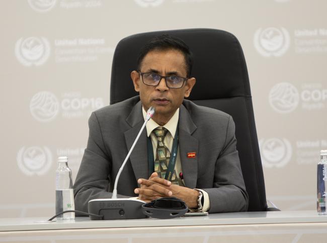 Senaka Basnayake, Director, Climate Resilience, Asian Disaster Preparedness Center - Private sector dialogue - UNCCD COP16 - 11Dec2024