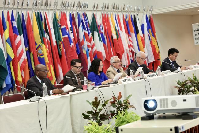 Discussions proceed with the CRF panel guiding the Committee’s agenda.