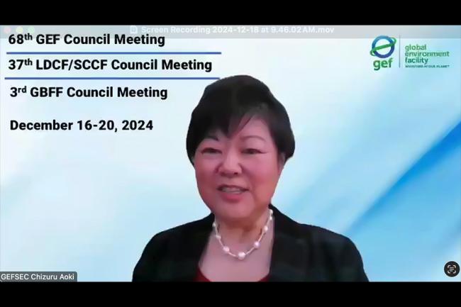 Chizuru Aoki, GEF Secretariat 