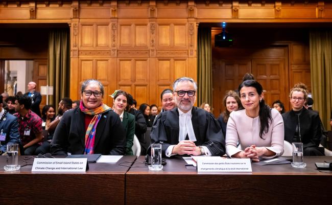 The delegation from the Commission of Small Island States on Climate Change and International Law