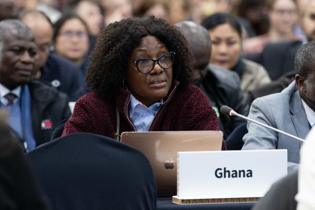 Lydia Essuah, Ghana, on behalf of the African Group