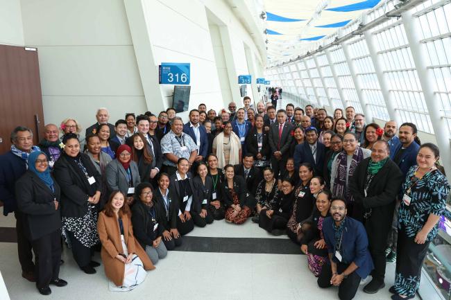 Family photo of the Alliance of Small Island States (AOSIS) 