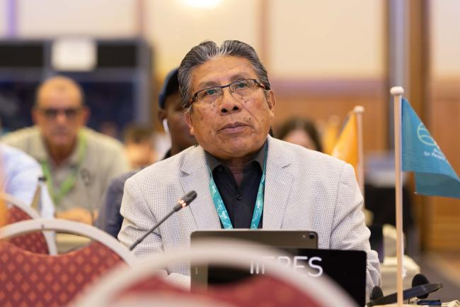 Onel Masardule Arias, nternational Indigenous Forum on Biodiversity and Ecosystem Services (IIFBES) 