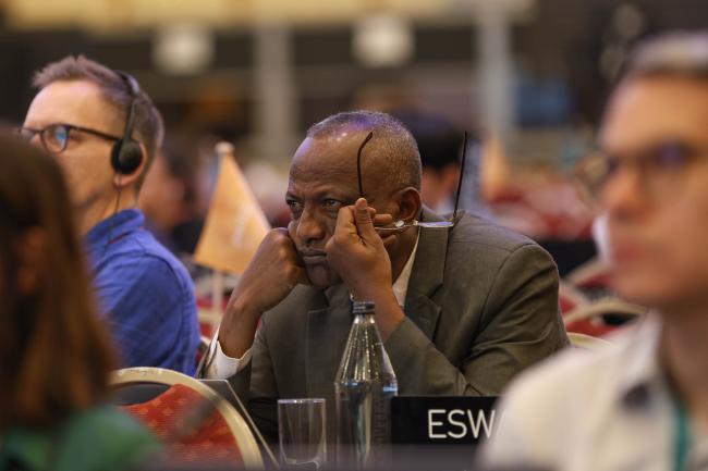 Delegates struggle through the text