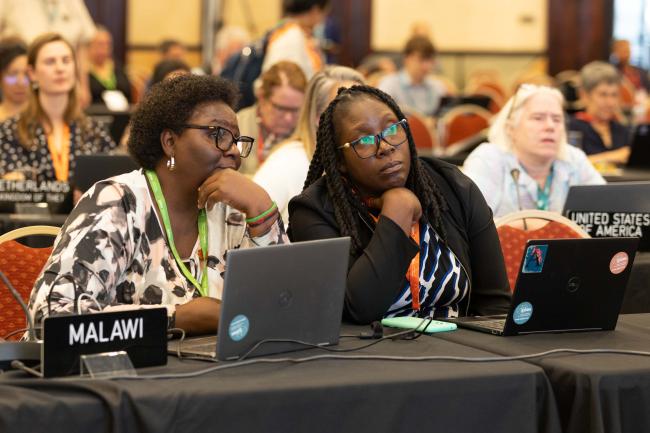 Delegates from Malawi consult