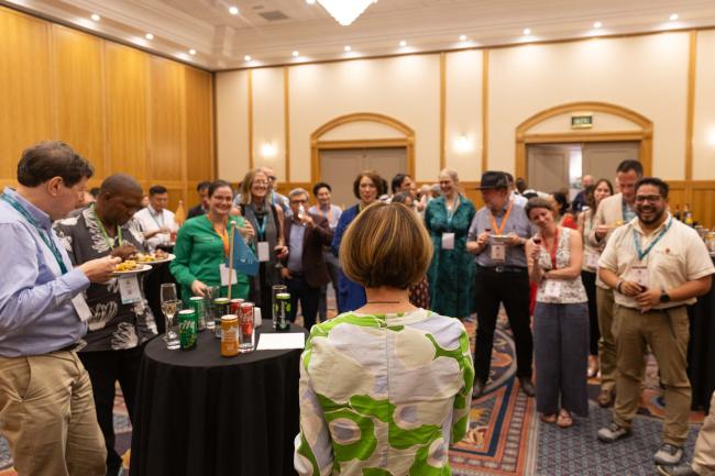 Anne Larigauderie, IPBES Executive Secretary, holds a special event to thank the authors of the Transformative Change Assessment for their hard work