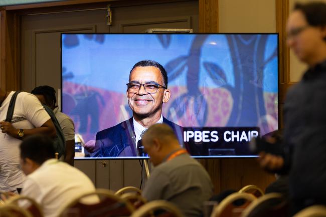 Photos from the week are displayed in plenary