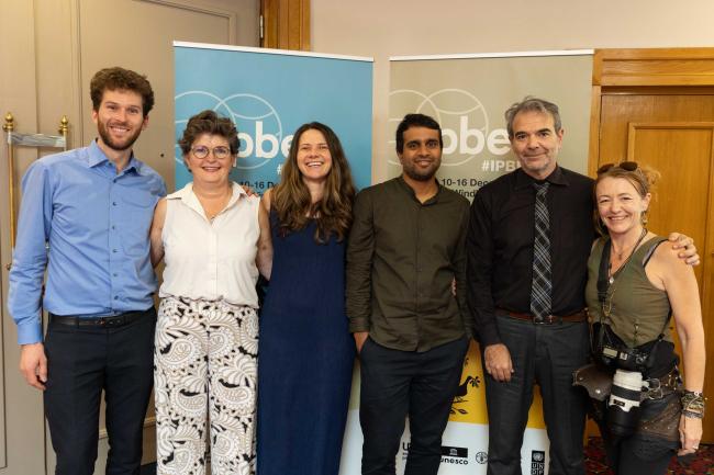 The ENB team covering IPBES 11