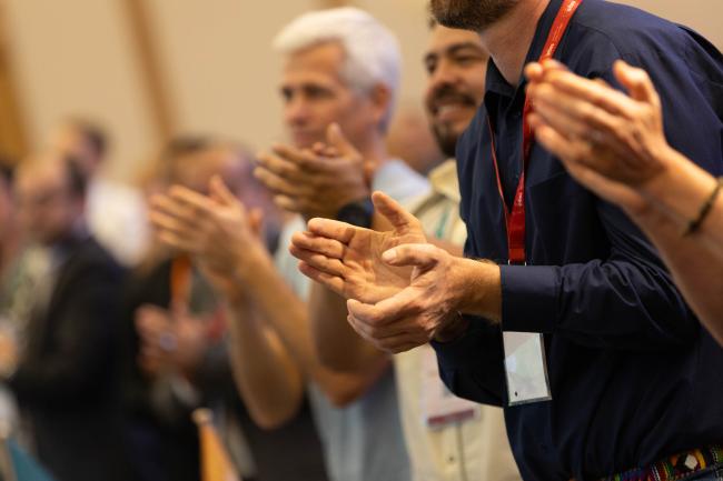 Delegates applaud the closure of IPBES 11 after seven long days of work