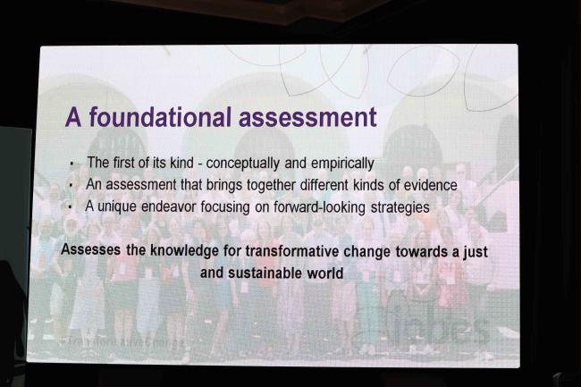 The Transformative Change Assessment is a first of its kind document
