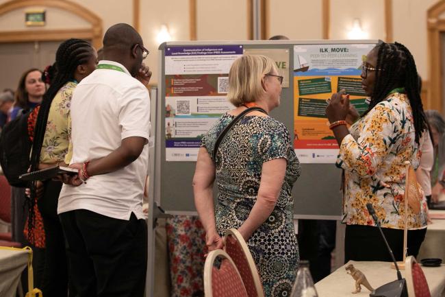 Delegates attend the marketplace of ideas